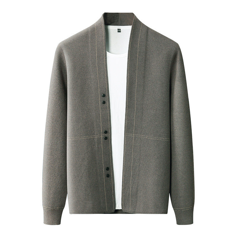Wool mix cardigan with buttons