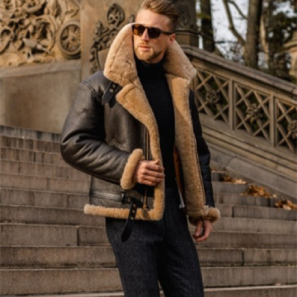 Men's Fleece Jacket โ Warm & Stylish