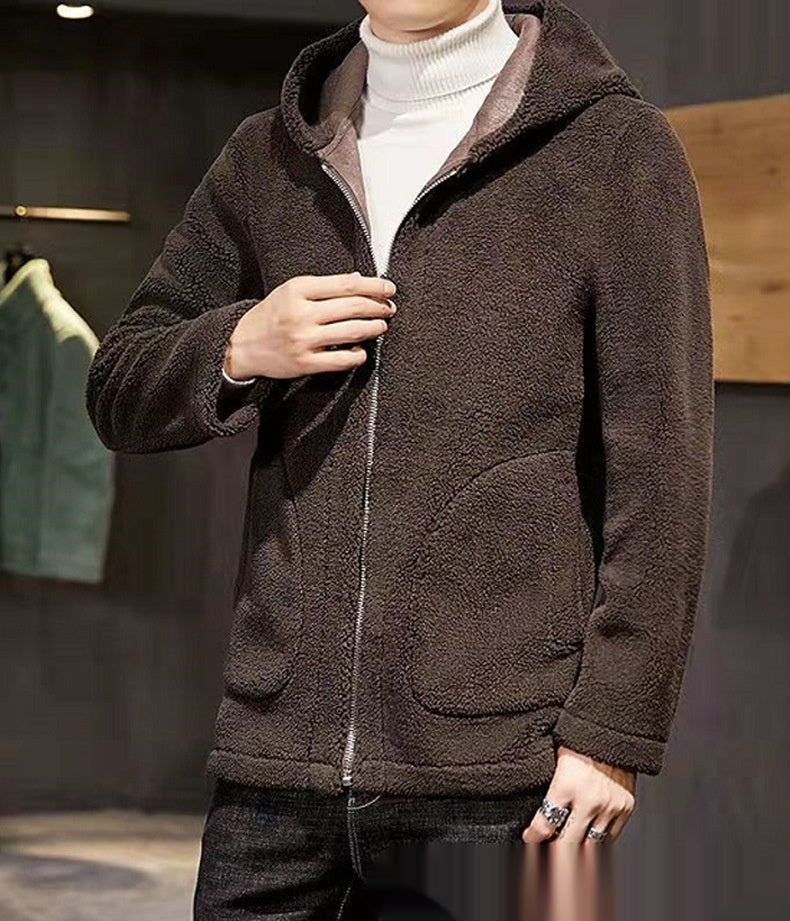 Double-Sided Fleece Lambswool Jacket