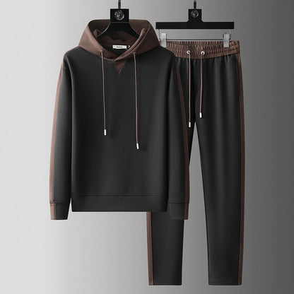 Urban Gents | Men’s Patchwork Hoodie Tracksuit