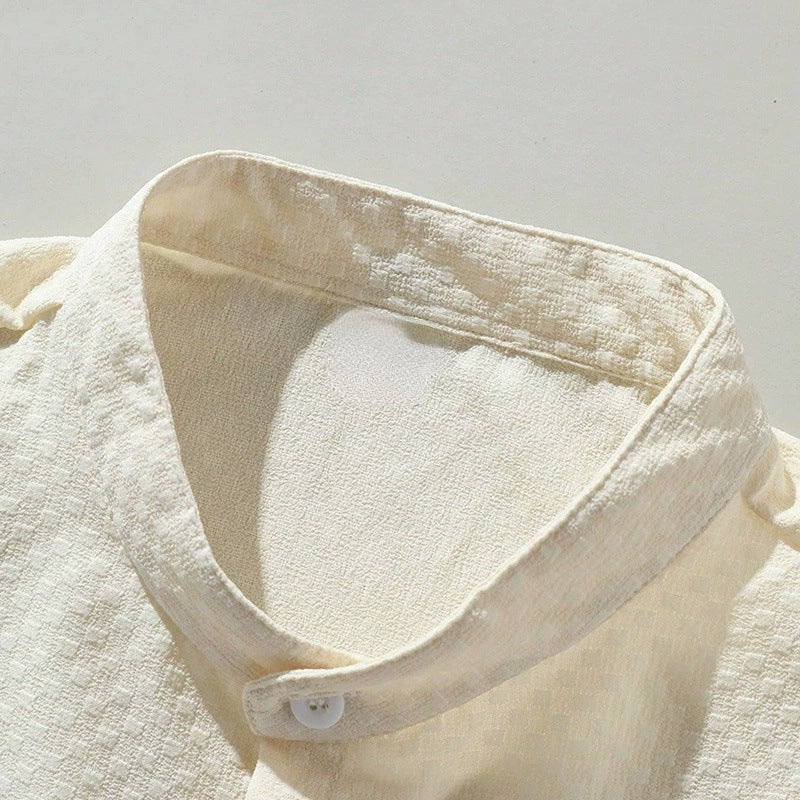 Urban Gents | Stand Collar Summer Shirt