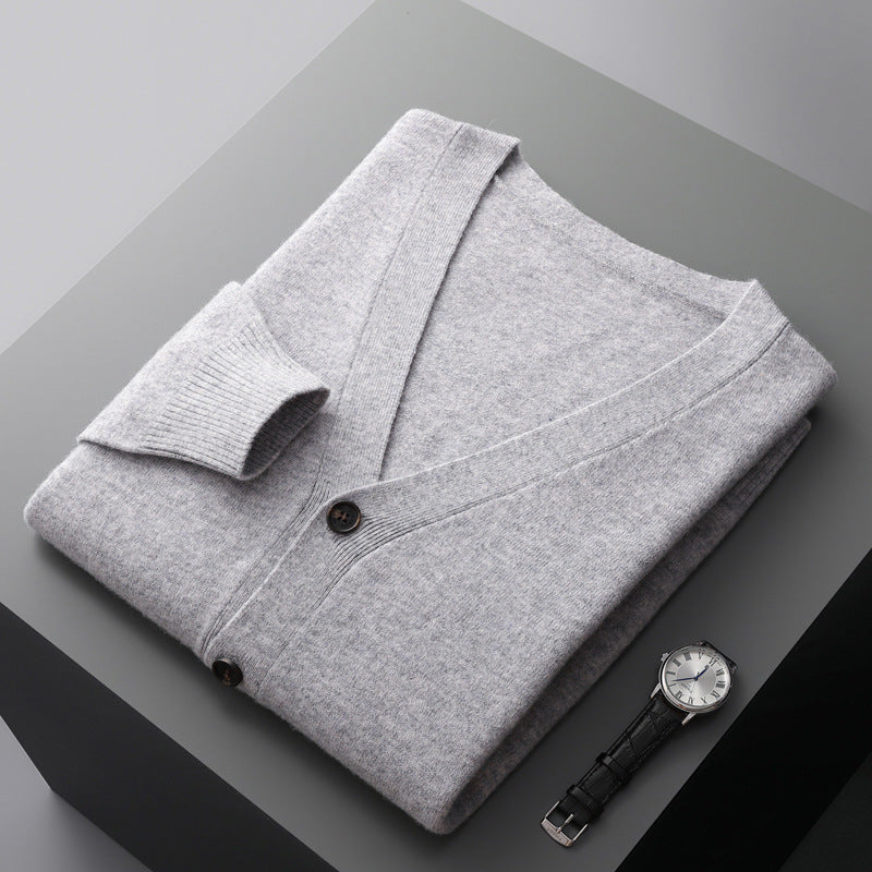 Urban Gents | V-Neck Wool Cardigan