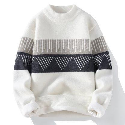 Men’s Half Turtleneck Faux Cashmere Sweater