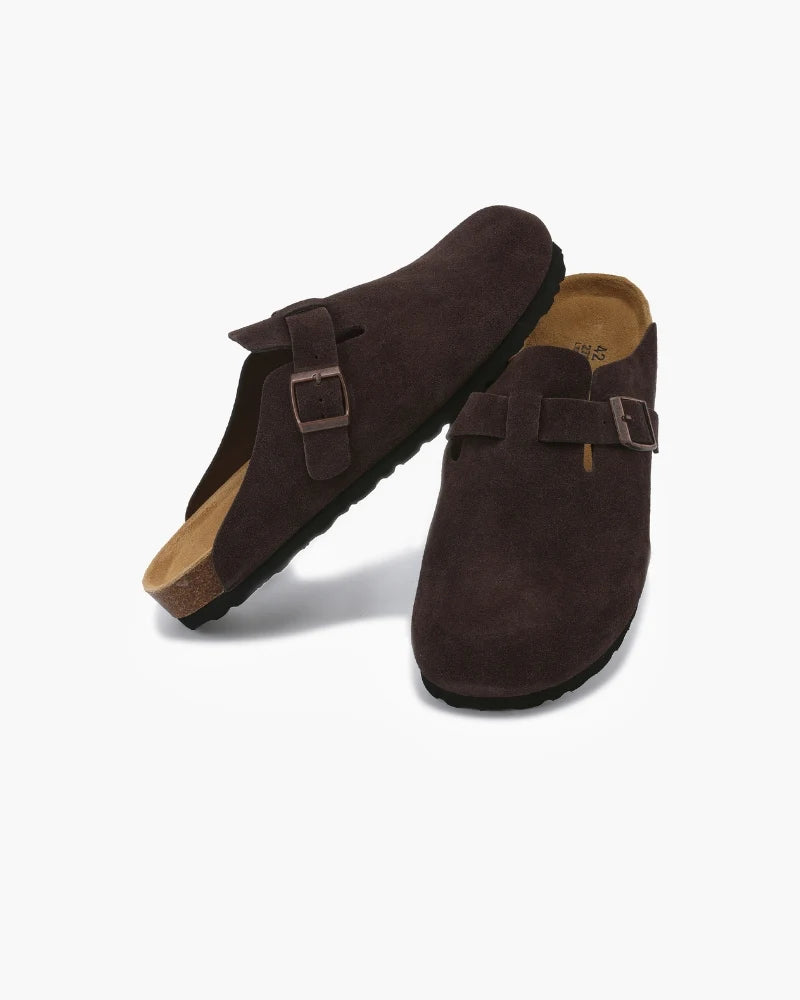 Premium suede clogs
