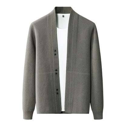 Wool mix cardigan with buttons