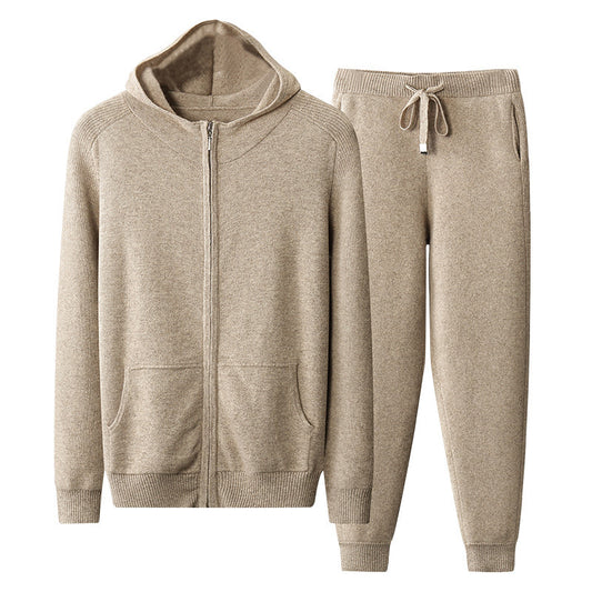 Urban Gents | Men's Thickened Cashmere Tracksuit – Casual Sportswear