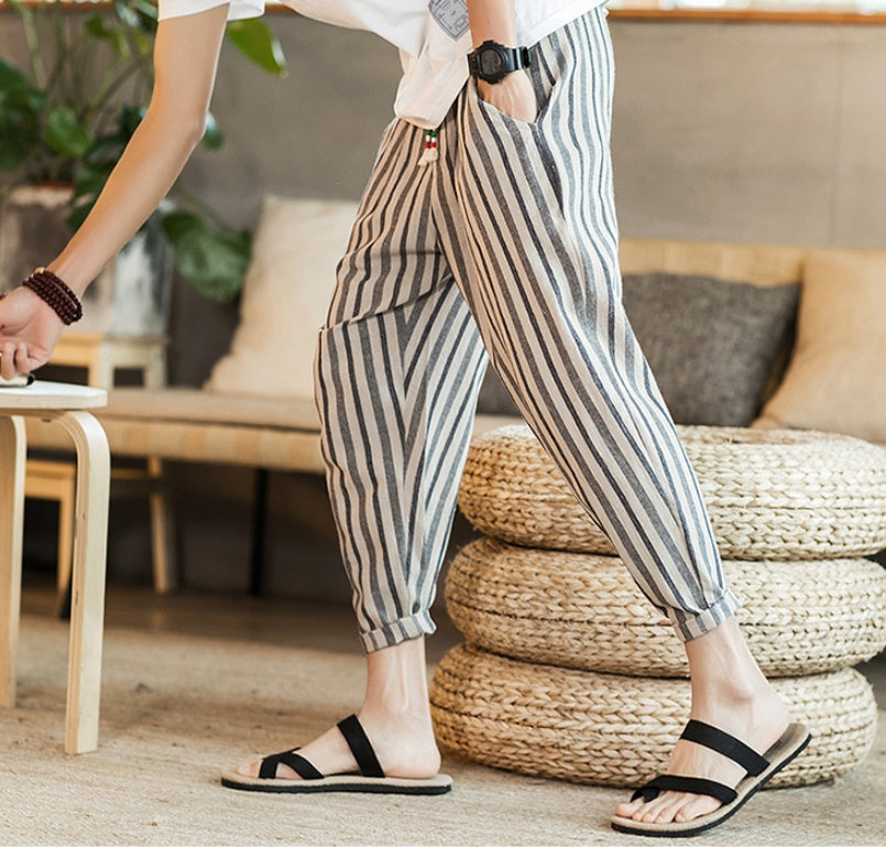 Urban Gents | Cotton Linen Oversize Pants