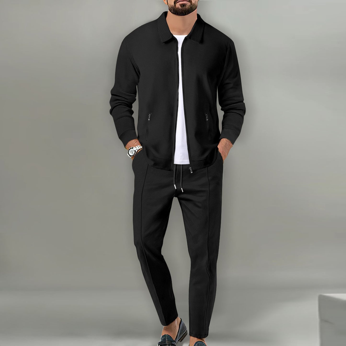 Slim-Fit Cardigan Set