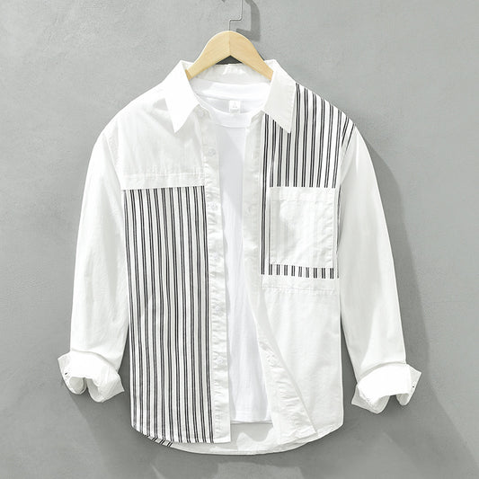 Urban Gents | Cotton Long-Sleeve Cardigan Shirt