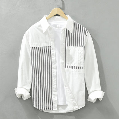 Urban Gents | Cotton Long-Sleeve Cardigan Shirt