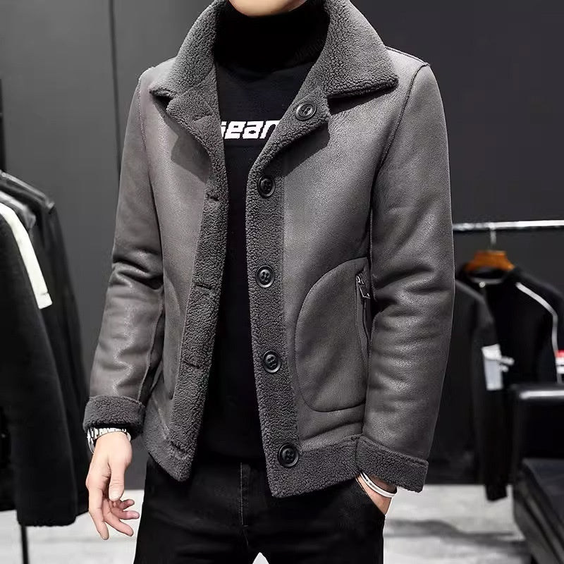 Double-Sided Fleece Lambswool Jacket