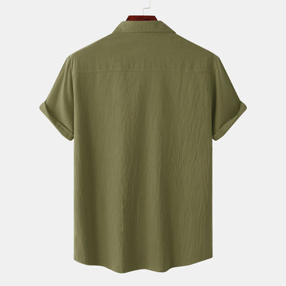 Urban Gents | Relaxed Linen Short Sleeve Shirt