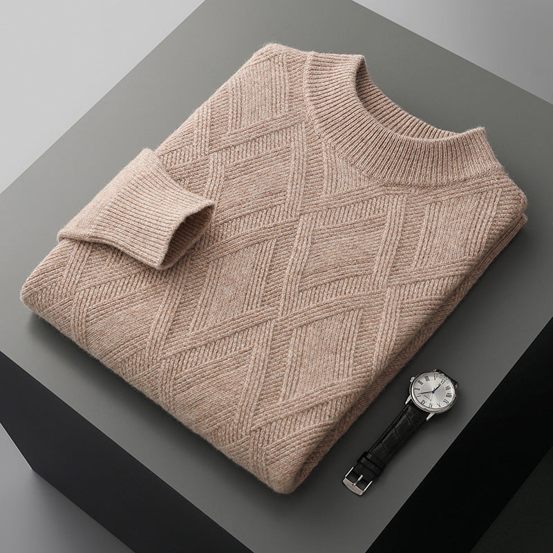 Half Turtleneck Wool Sweater