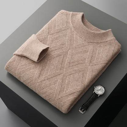 Half Turtleneck Wool Sweater