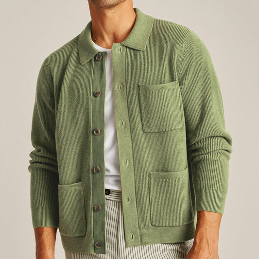Trick Jacket with Shirt Collar