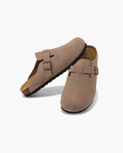 Premium suede clogs