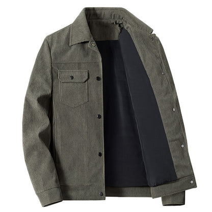 Corduroy Casual Autumn Winter Jacket