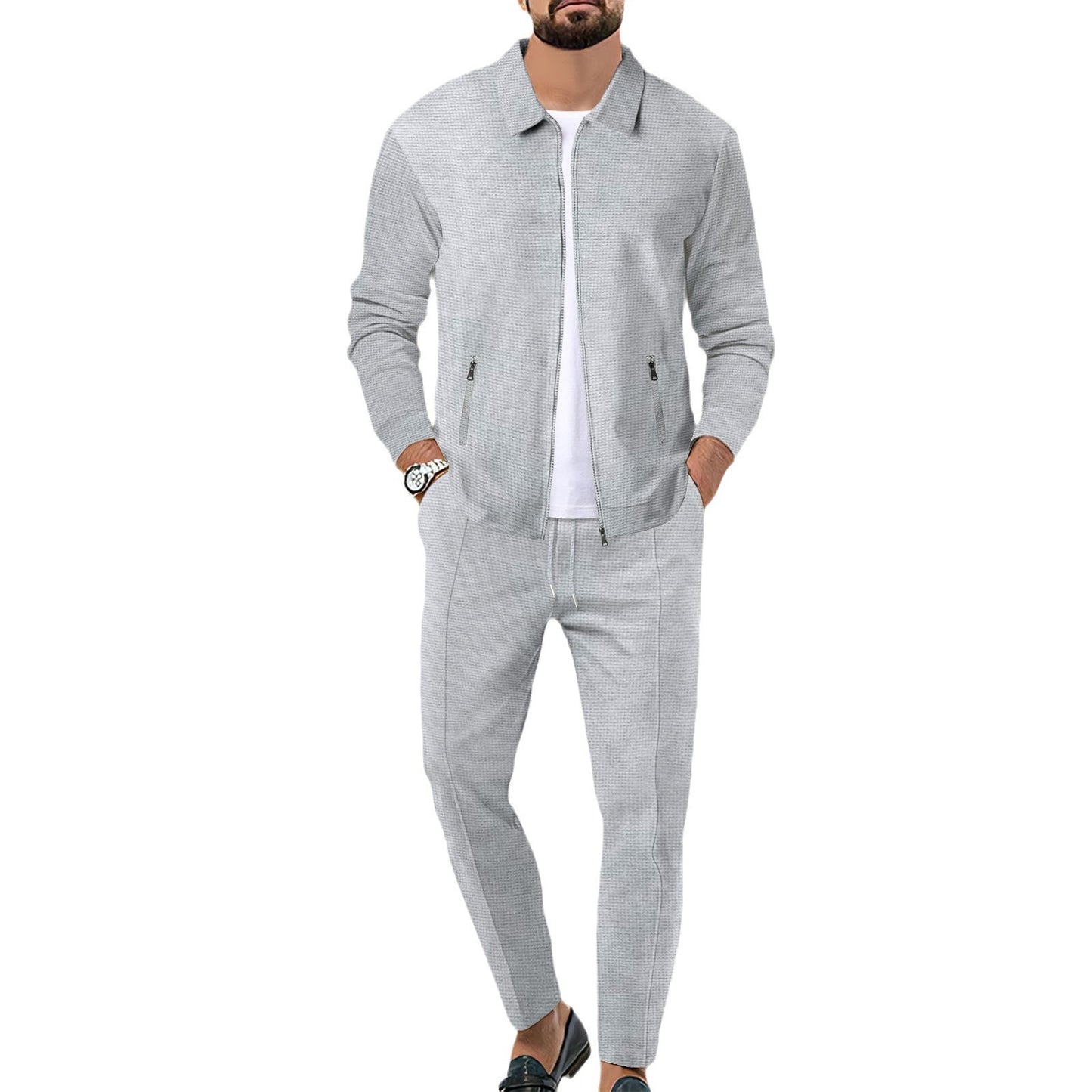 Slim-Fit Cardigan Set