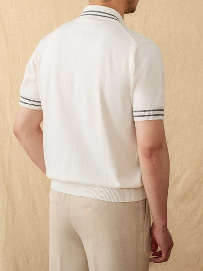 Urban Gents | Cotton Knit Polo Shirt