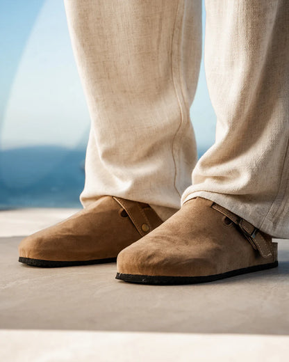 Premium suede clogs