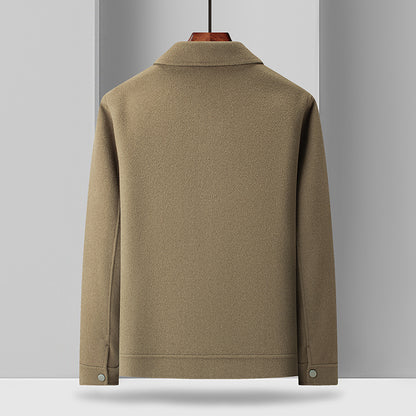 Urban Gents | Woolen Turn Down Collar Coat