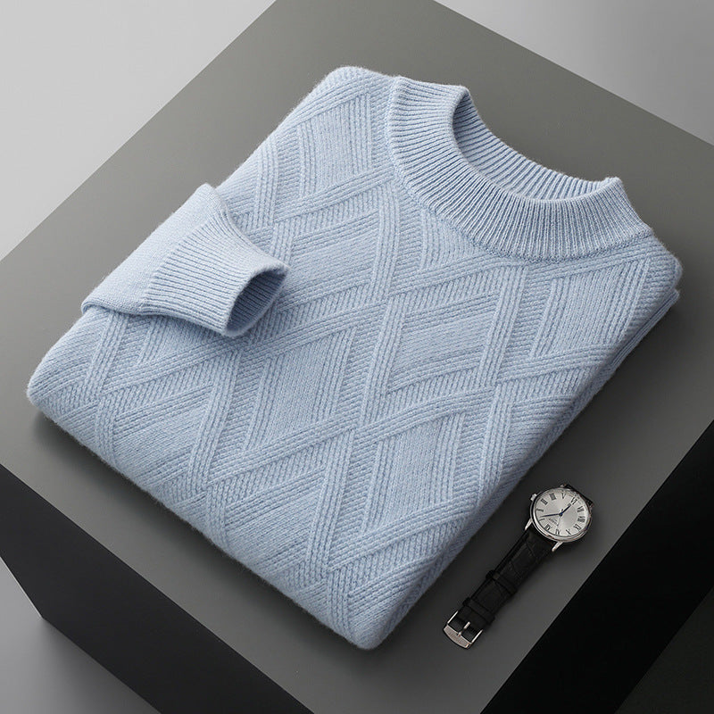 Half Turtleneck Wool Sweater