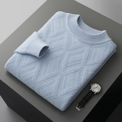 Half Turtleneck Wool Sweater