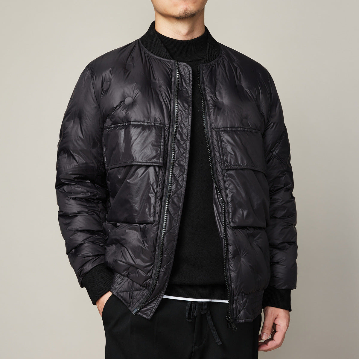 Urban Gents | Lightweight Down Baseball Jacket