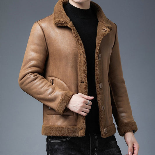 Double-Sided Fleece Lambswool Jacket