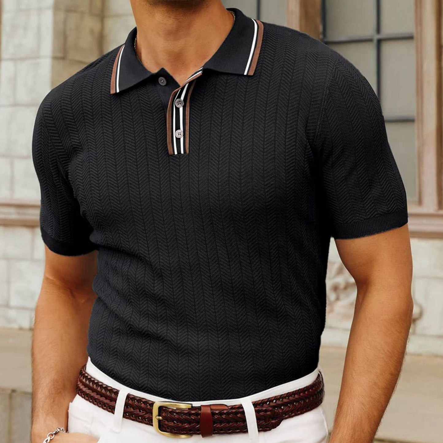 Simple Fit Knitted T-shirt
