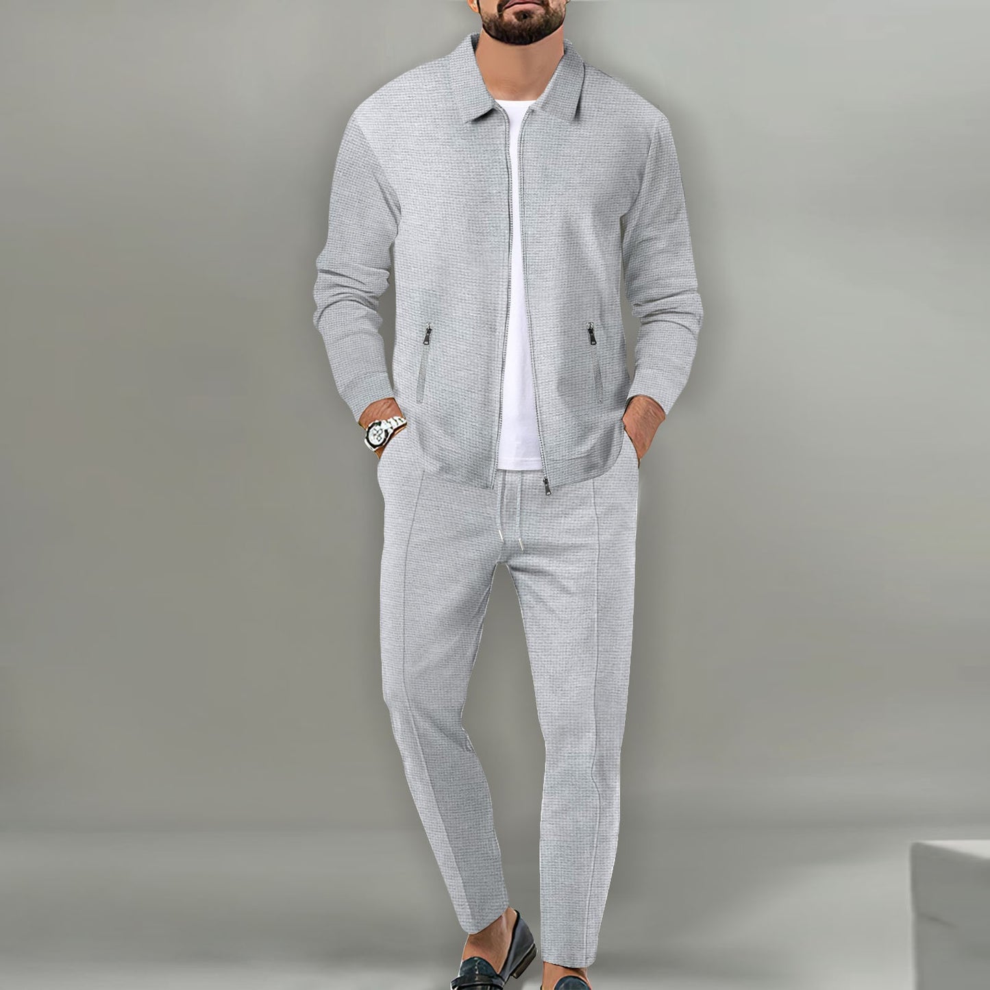 Slim-Fit Cardigan Set