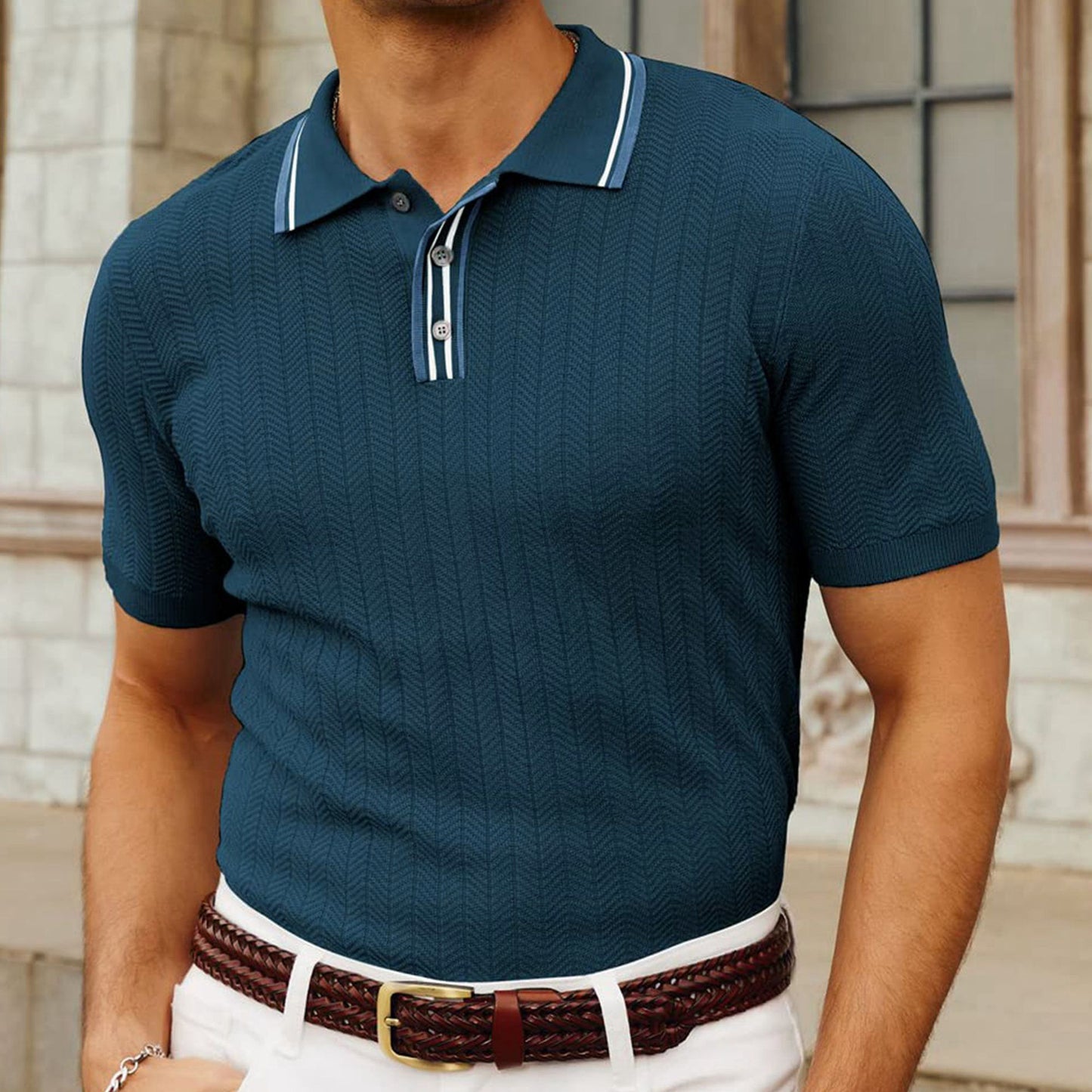 Simple Fit Knitted T-shirt