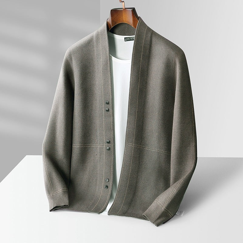 Wool mix cardigan with buttons