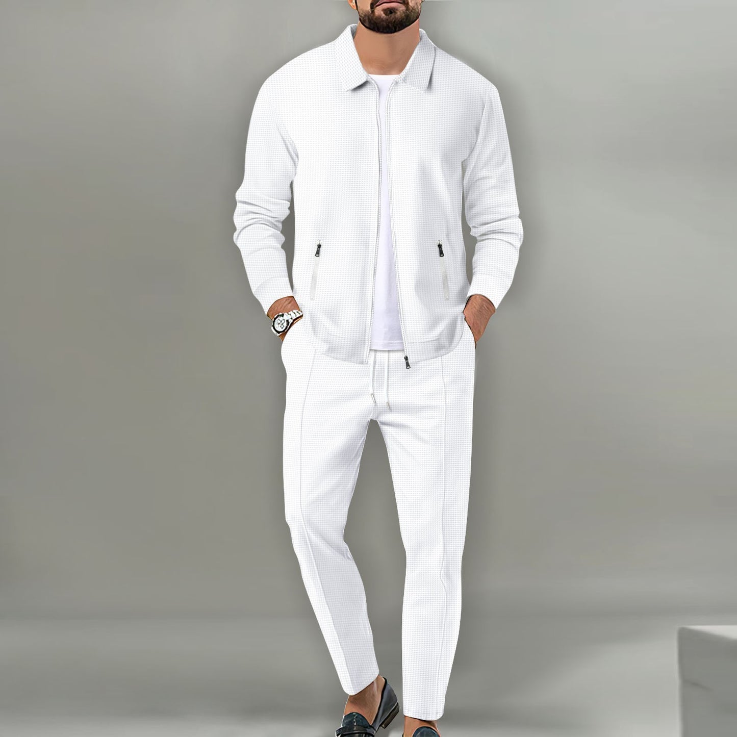Slim-Fit Cardigan Set