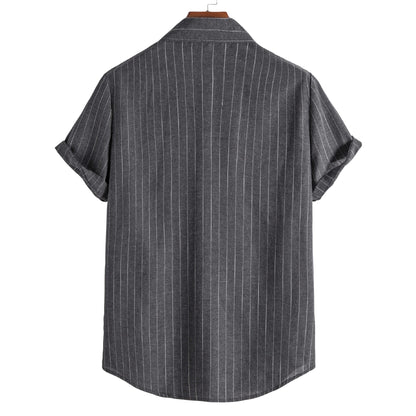 Men's Striped Short Sleeve Shirt