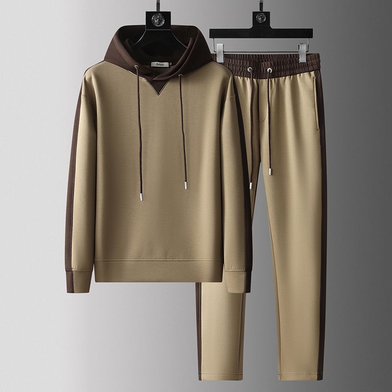 Urban Gents | Men’s Patchwork Hoodie Tracksuit