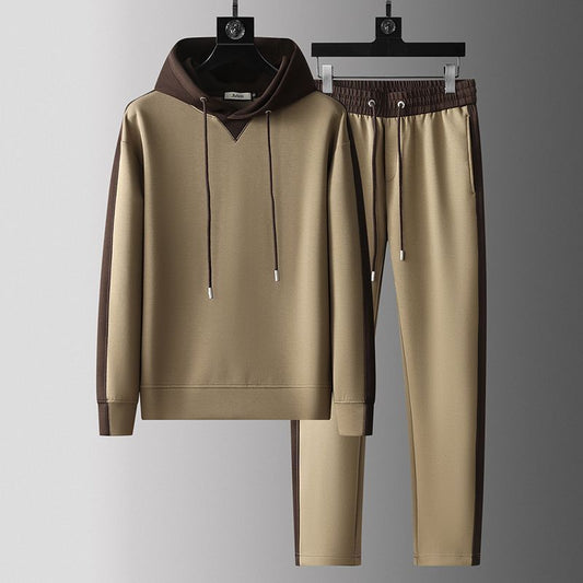 Urban Gents | Men’s Patchwork Hoodie Tracksuit