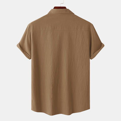 Urban Gents | Relaxed Linen Short Sleeve Shirt