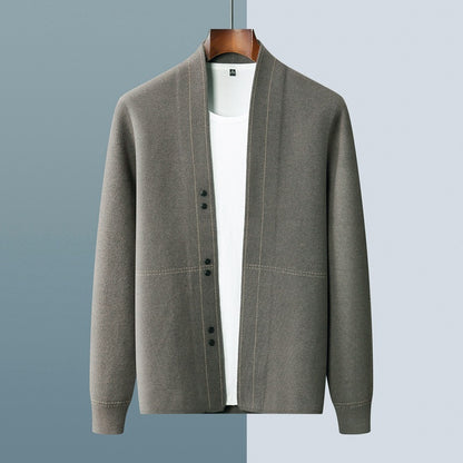 Wool mix cardigan with buttons