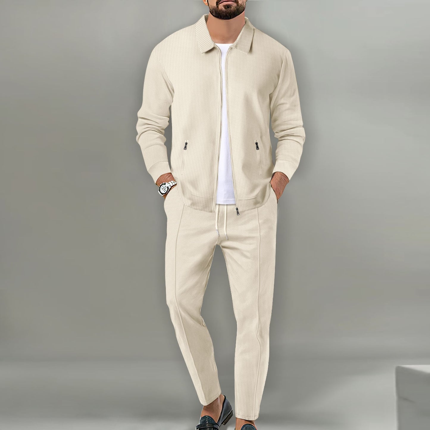 Slim-Fit Cardigan Set