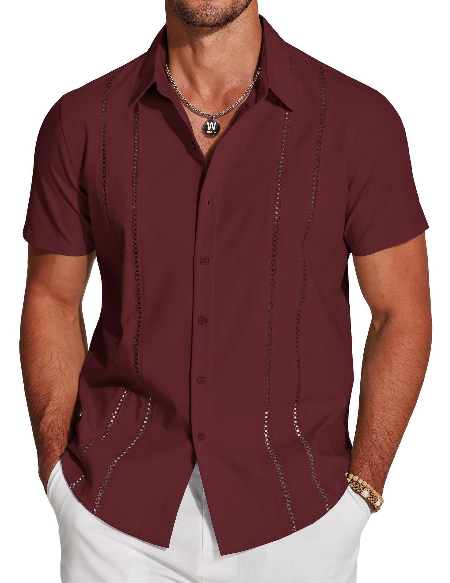 Urban Gents Short-Sleeve Hawaiian Shirt