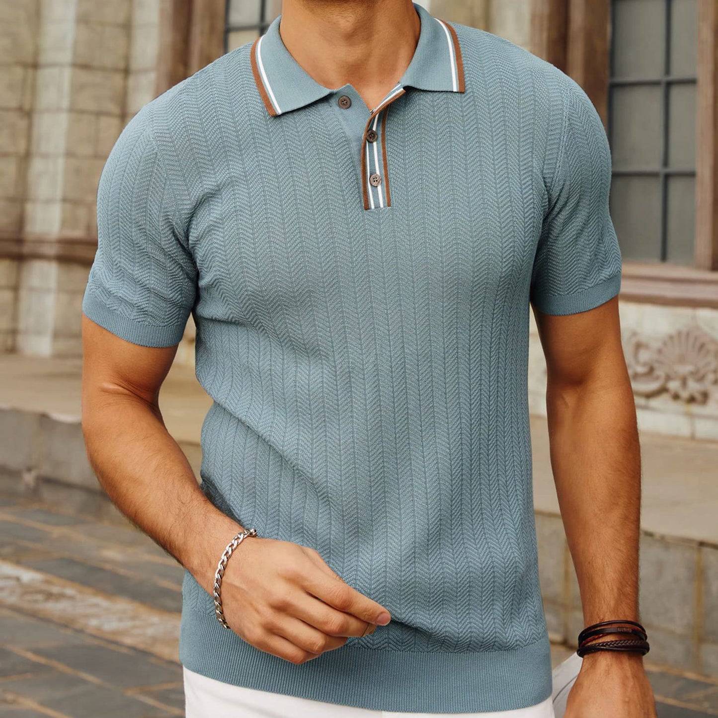 Simple Fit Knitted T-shirt