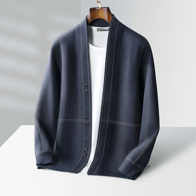 Wool mix cardigan with buttons