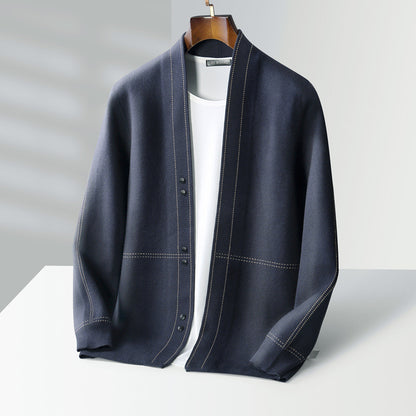 Wool mix cardigan with buttons