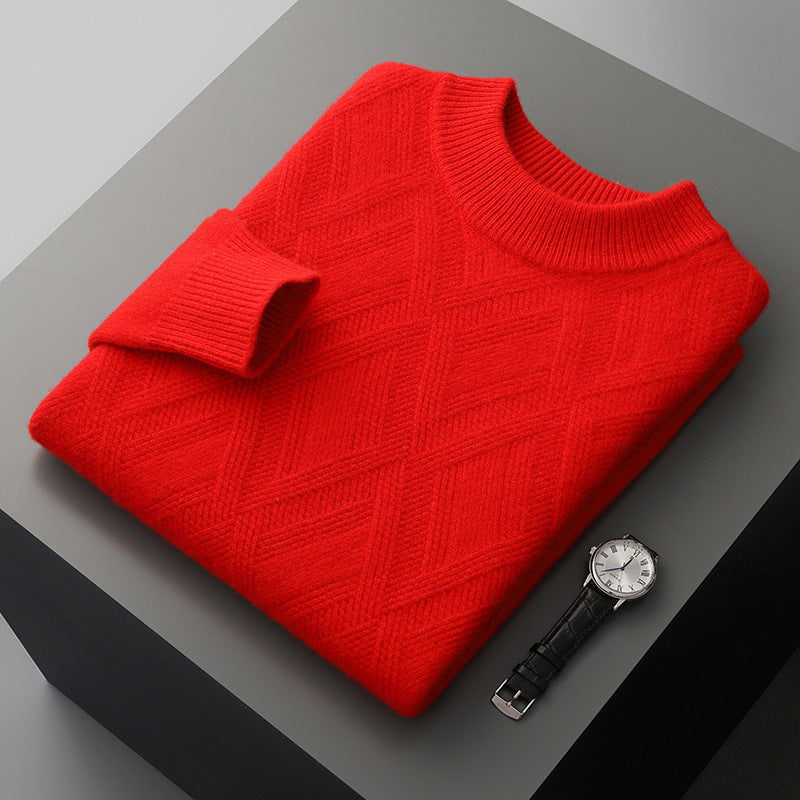 Half Turtleneck Wool Sweater