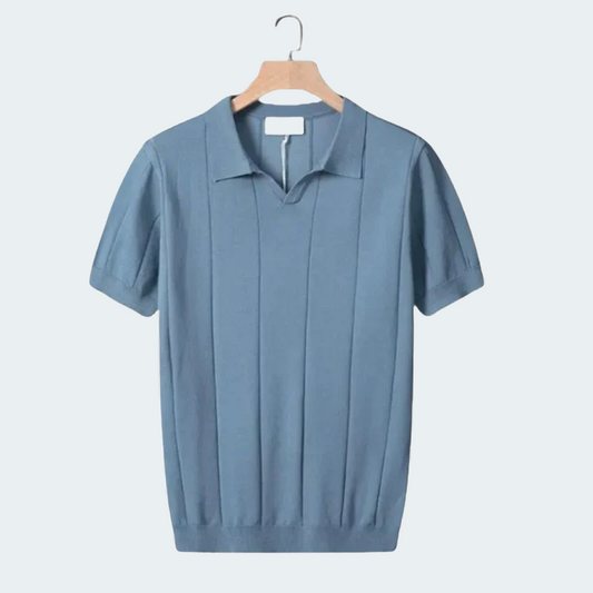 V-Neck Ice Silk Shirt