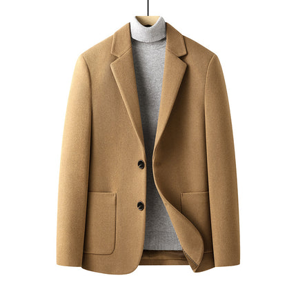Wool mix suit jacket