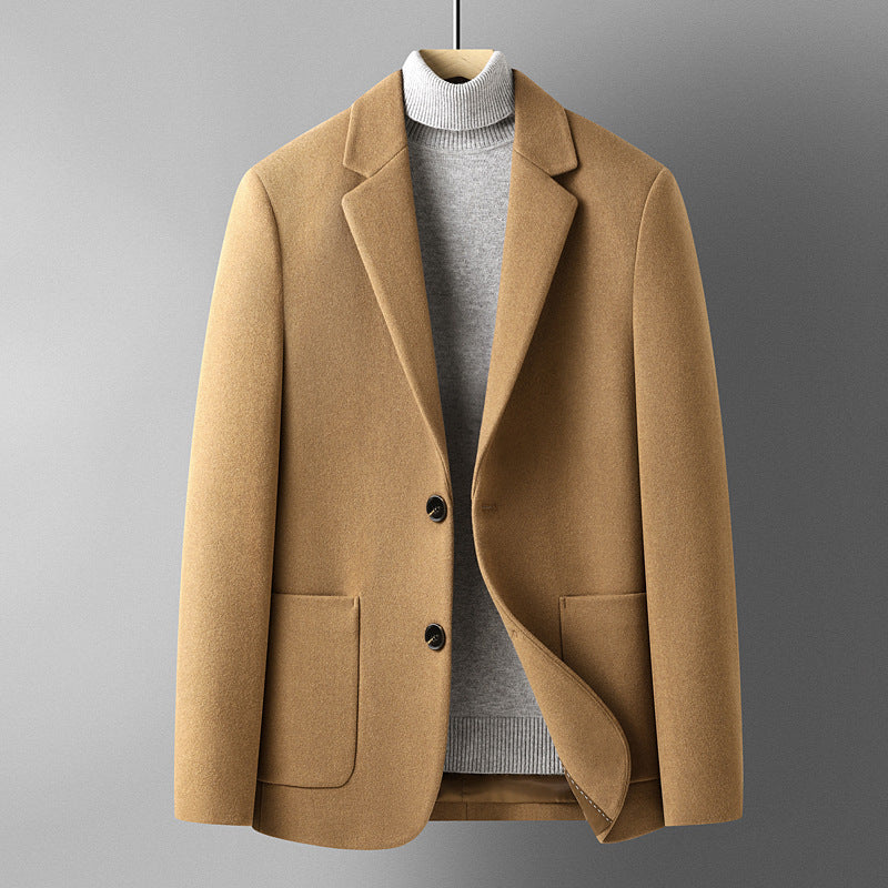 Wool mix suit jacket