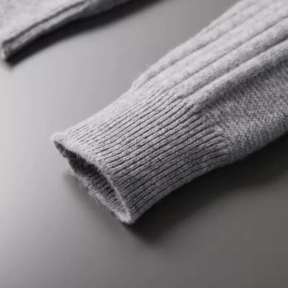 Cashmere Knit with Stand Up Collar