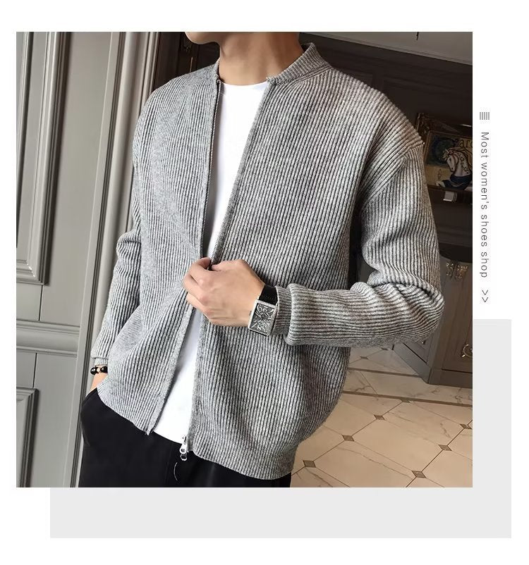 Urban Gents Men’s Slim-Fit Knit Cardigan